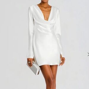 Retrofete White Long Sleeve Dress